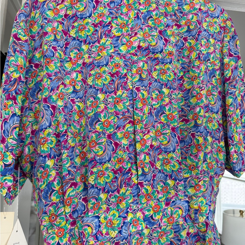NWT 80s Vintage Argenti Belted Midi Dress in 100% Silk - Picture 11 of 12